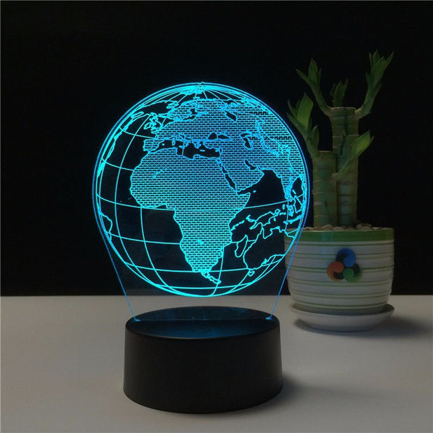 Earth Globe Table Lamp