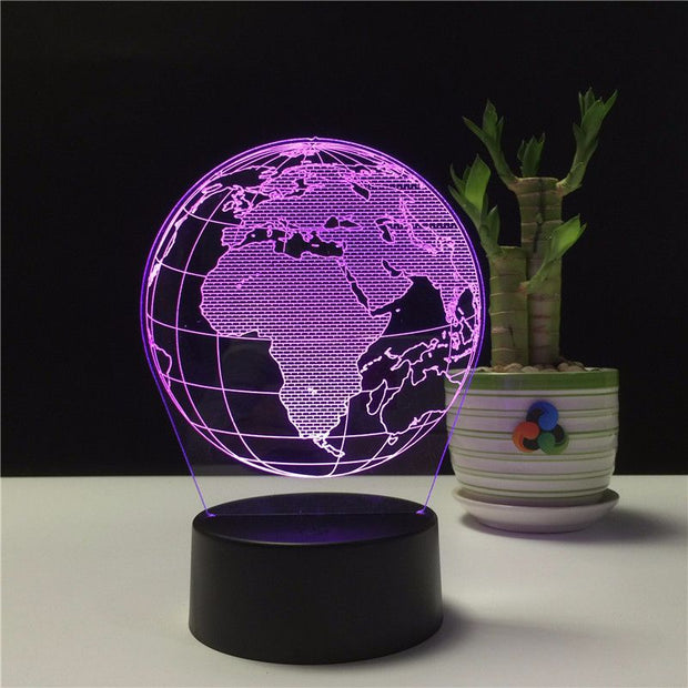 Earth Globe Table Lamp